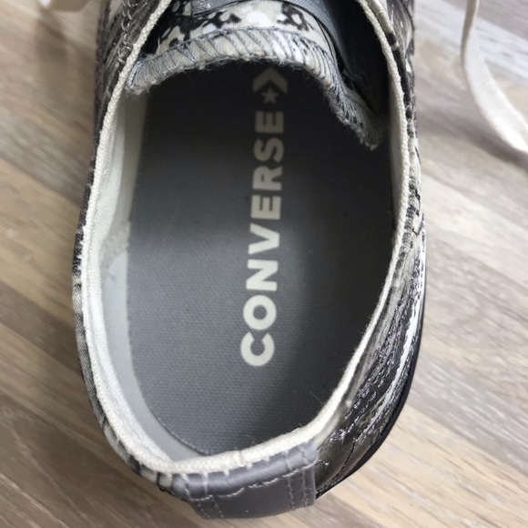 🌸Sale🌸 Converse Ctas OX Dolphin 🐬 Black Egret Women's Size 8 AUTHENT 559864C - Picture 7 of 8